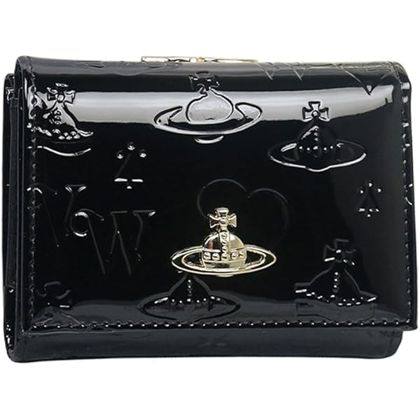 美品 ヴィヴィアンウエストウッド 三つ折りEXECUTIVE ビッグオーブ 黒 Vivienne Westwood（ヴィヴィアンウエストウッド） 【名入れ】Vivienne